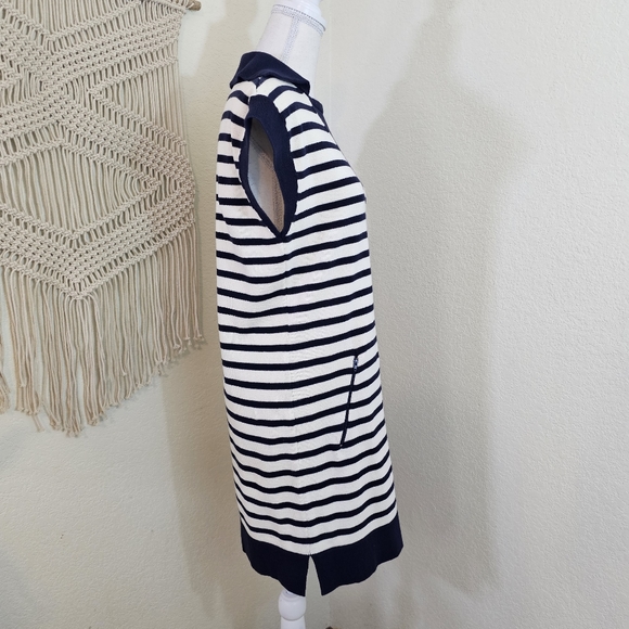 Current/Elliott Elsie Stripped Sweater Dress Navy & Ivory! Size 1. - Picture 4 of 12